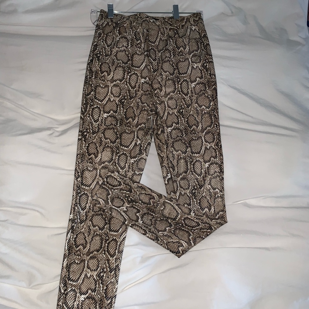 Cute Misguided snakeskin leather pants